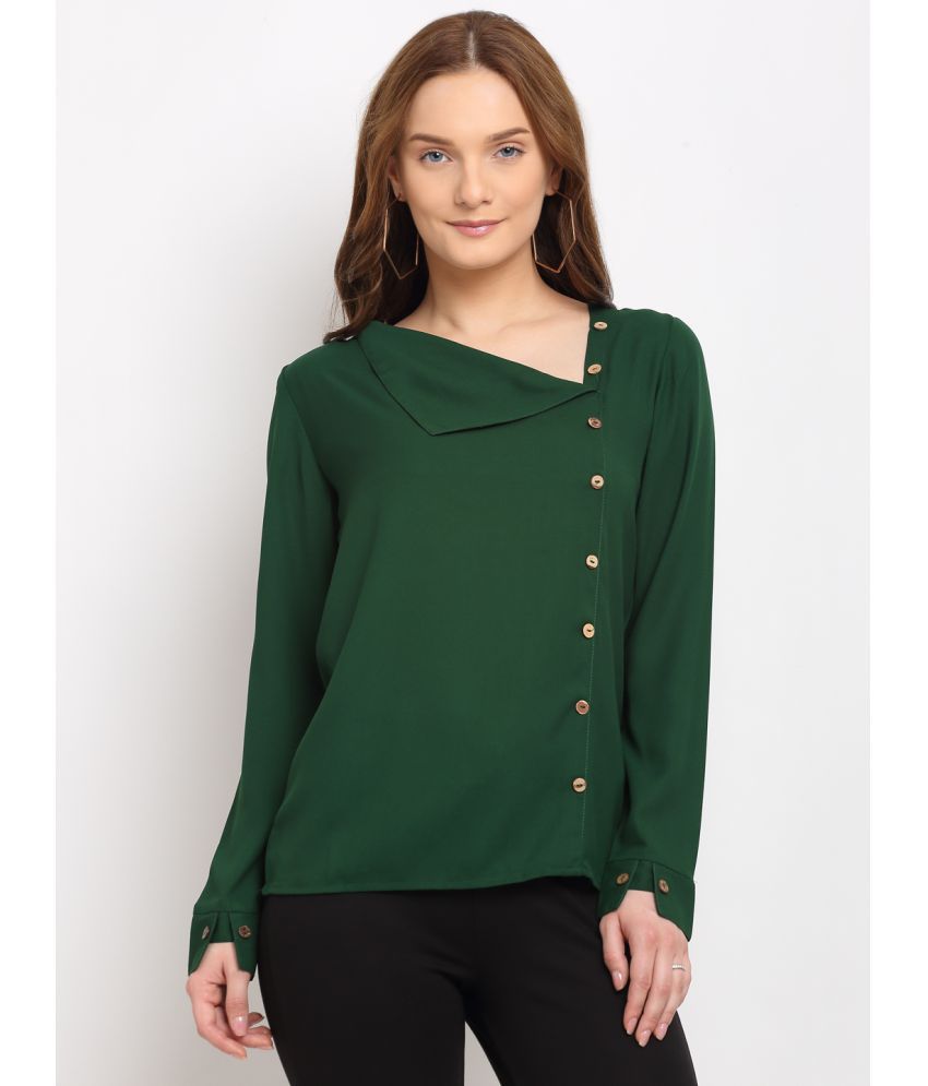 La Zoire - Green Polyester Women's Regular Top ( Pack of 1 )