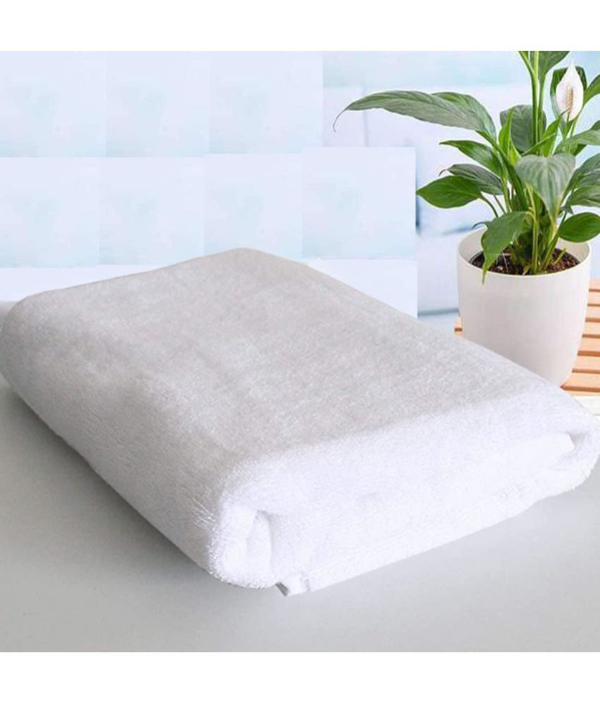     			Wholesale india Single Cotton Bath Towel White