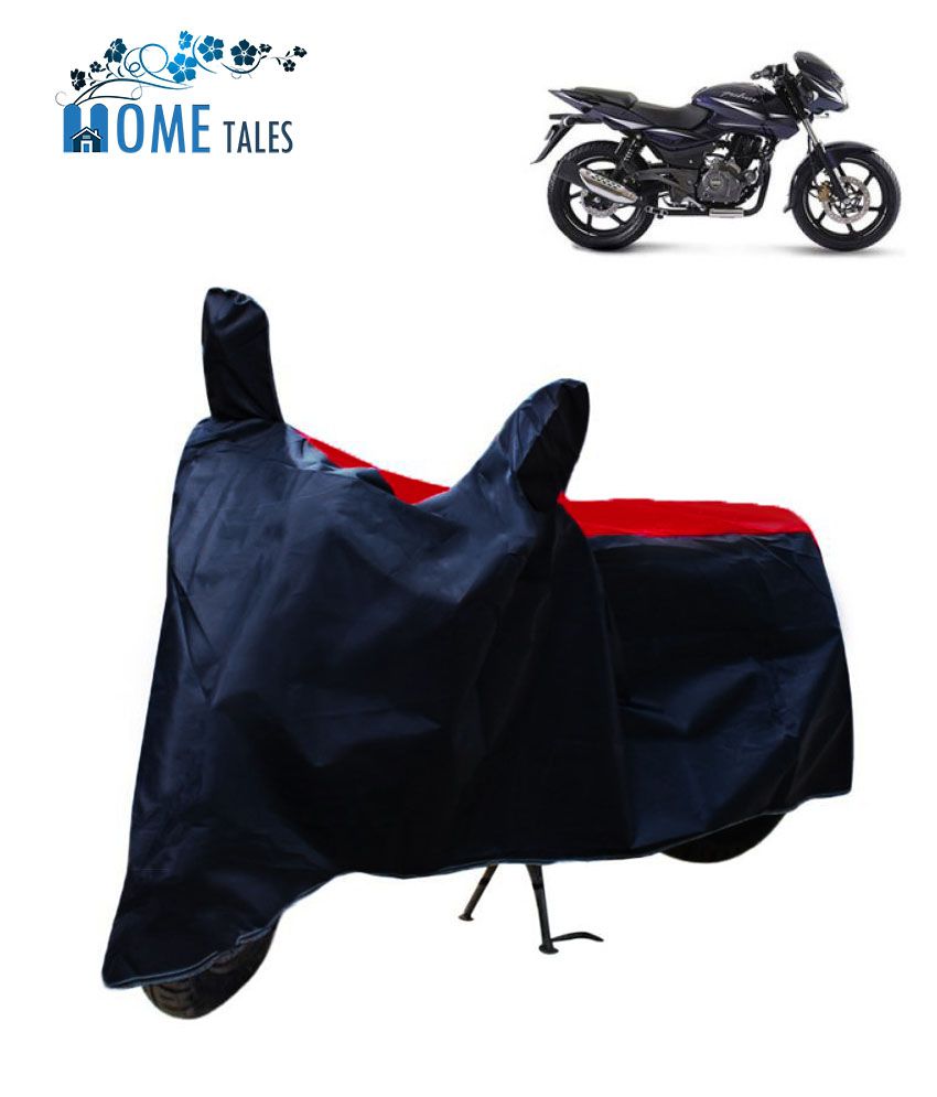     			HOMETALES - Red & Blue Bike Body Cover For Pulsar 180 DTS-I (Pack Of 1)