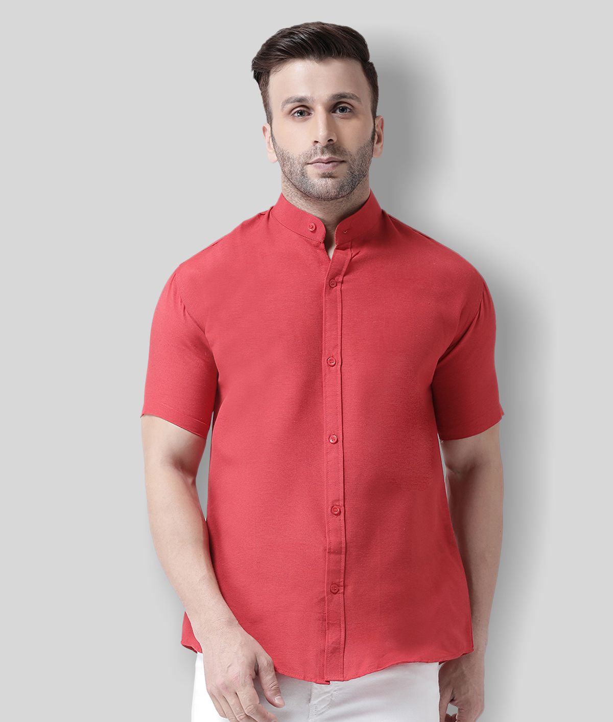     			RIAG - Red Cotton Regular Fit Men's Casual Shirt (Pack of 1 )