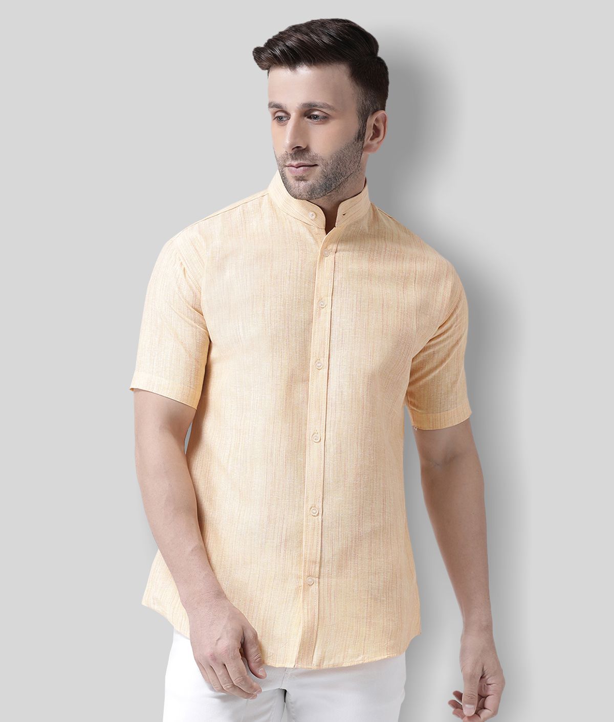     			RIAG - Beige Cotton Regular Fit Men's Casual Shirt (Pack of 1 )