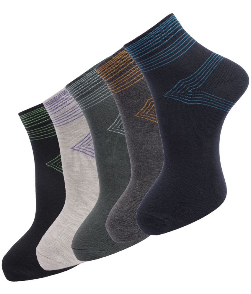     			Dollar - Cotton Men's Printed Multicolor Ankle Length Socks ( Pack of 5 )