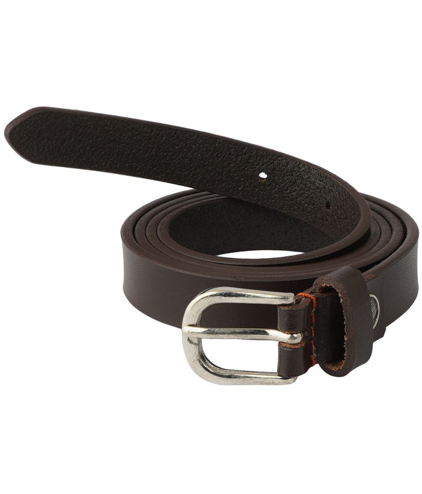 STYLE SHOES Women's Brown Leather Casual Belt ( Pack of 1 )