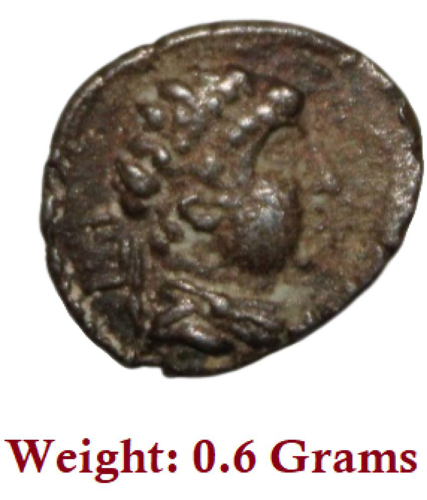     			(Small Coin) Ancient Period Bactria, Eukratides AR Obol (171-145 BCE) Greek Old and Rare Coin (Weight: 0.6 Grams)