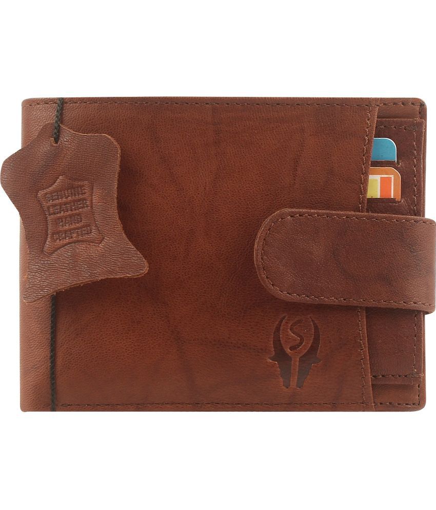     			samtroh - Leather Brown Men's Regular Wallet ( Pack of 1 )