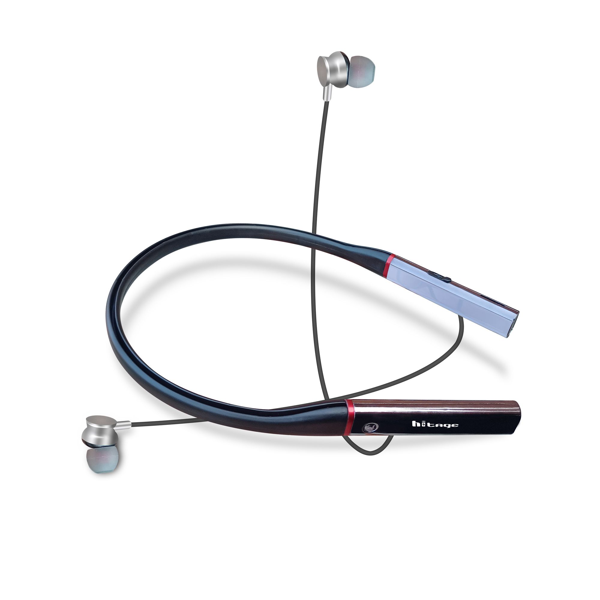 Hitage NBT-6578+ [ 41 HOURS BATTERY MUSIC ] Magnetic Sports Partner Premium Wireless NECKBAND BLUETOOTH Headset