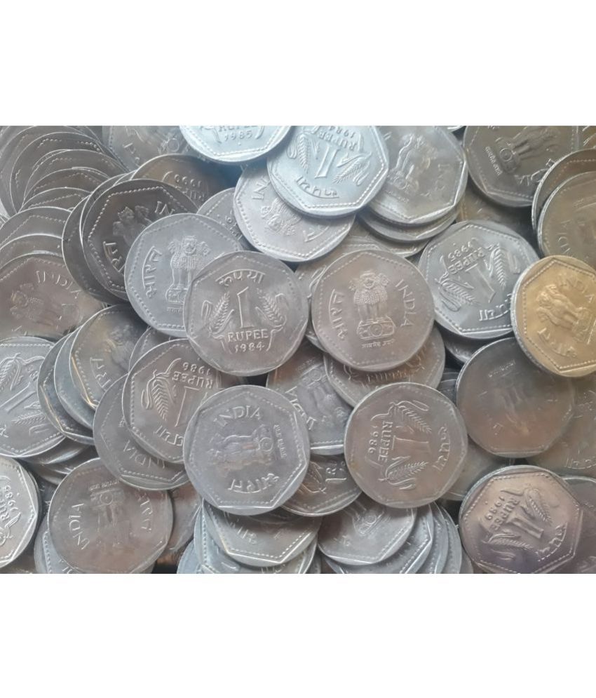     			100 Pieces Lot - aUNC / UNC -  1 R 1983 1984 1985 1986 1987 1988 1989 1990 1991  Copper-nickel • 6 g • ⌀ 26 mm