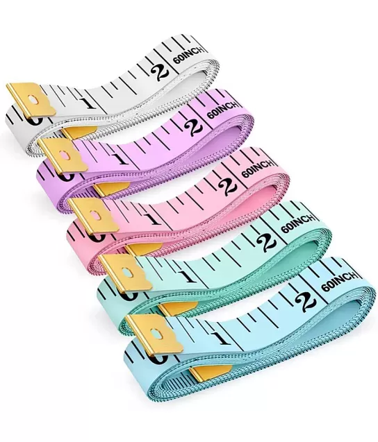 Phinus 3 Pack Measuring Tape, Tape Measure for Body Double Scale Measurement Tape for Sewing, Body, Tailor 60 inch/ 150 cm