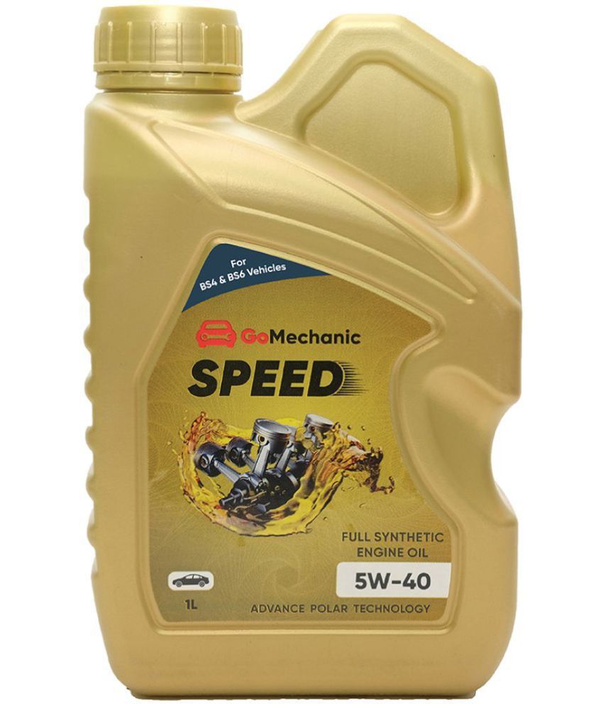 GoMechanic Speed 5W40 API SN+Advance Technology Full Synthetic Engine Oil GMUNZZLB007 Full-Synthetic Engine Oil (1 L, Pack of 1)