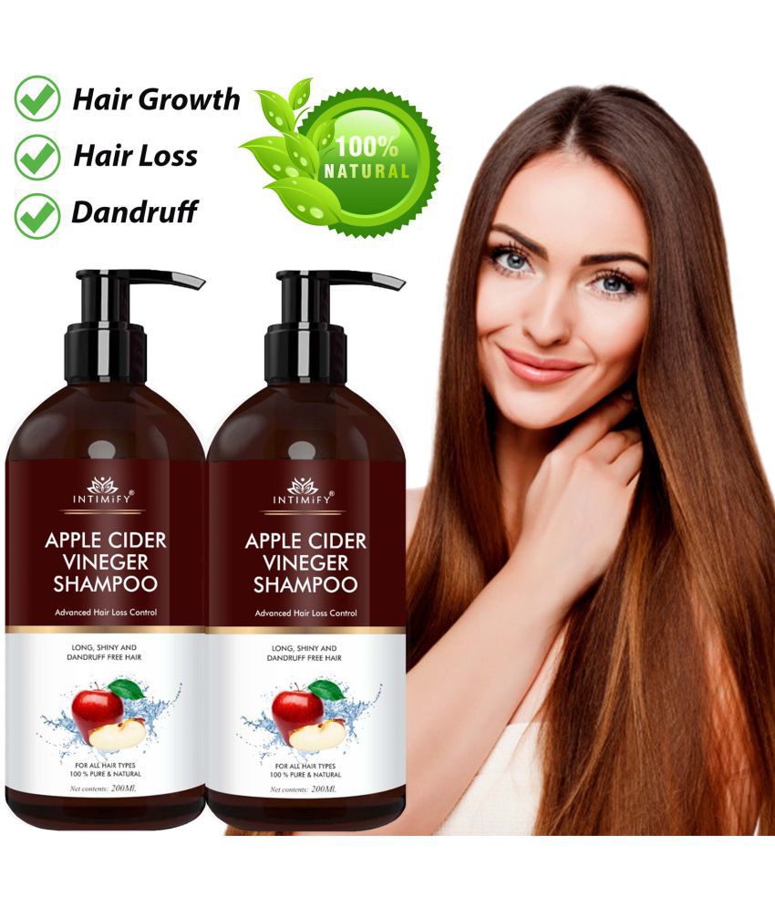     			Intimify Apple Cider Vineger Shampoo for Hair Growth, Hair Loss and Anti Dandruff Shampoo 200 mL Pack of 2