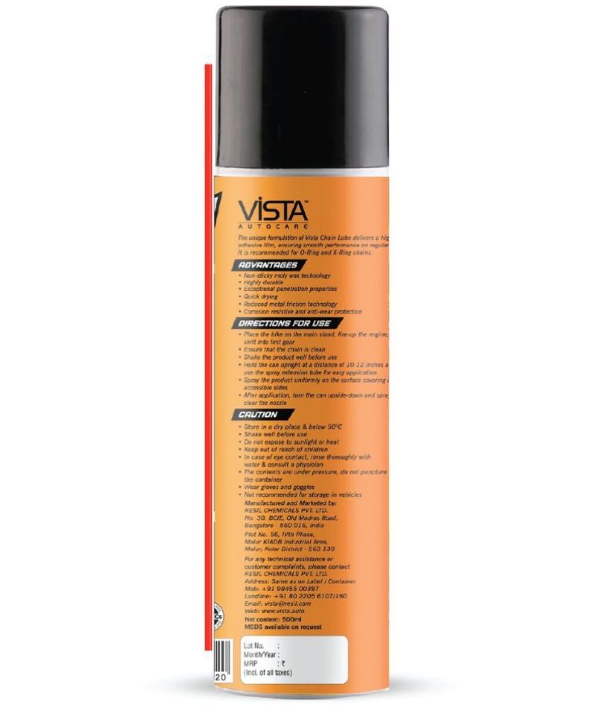 Vista Chain Lube 500 ML Buy Vista Chain Lube 500 ML Online at Low