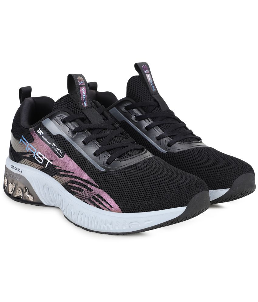     			Campus First Black Running Shoes