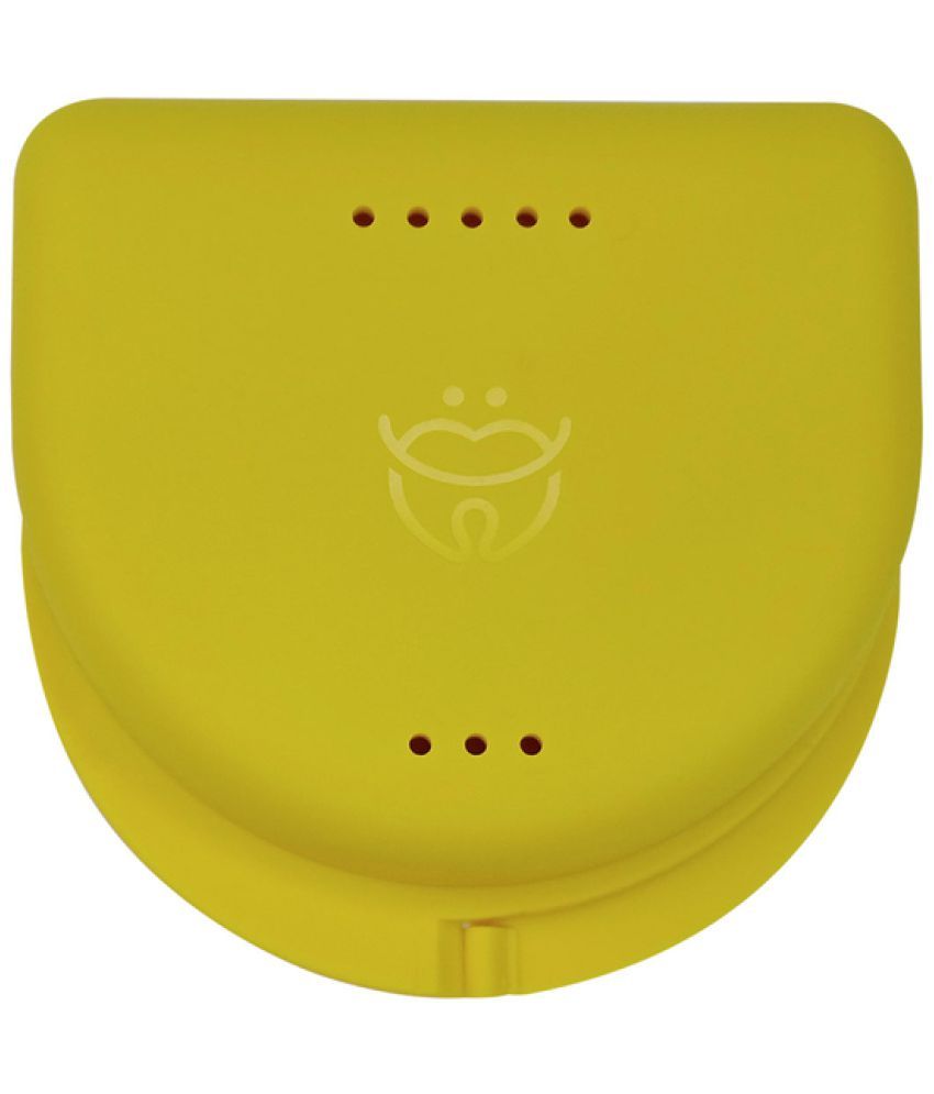 Dentosmile Orthodontic Retainer/Aligner Case/BoxYellow/1pcs Denture
