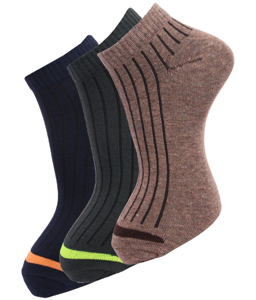     			Dollar - Cotton Blend Multicolor Men's Ankle Length Socks ( Pack of 3 )