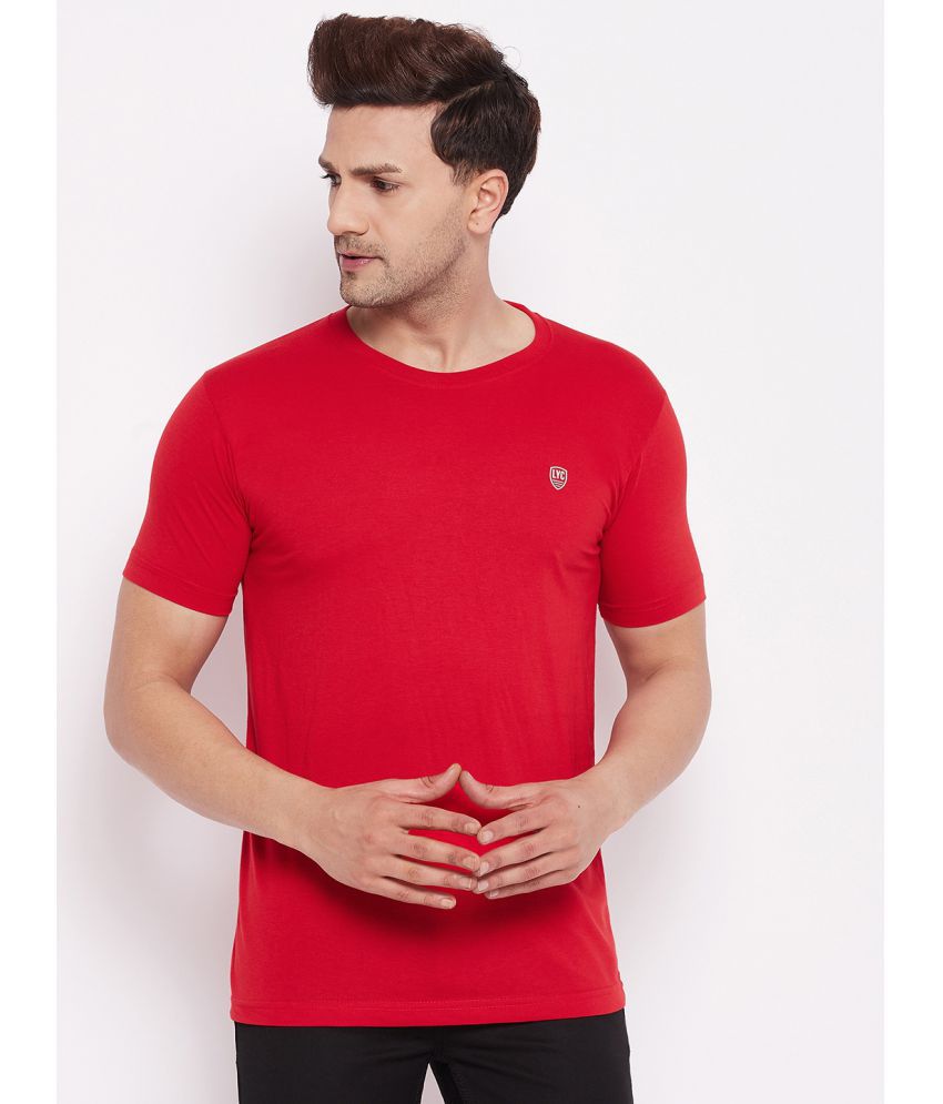     			Lycos - Cotton Regular Fit Red Men's T-Shirt ( Pack of 1 )