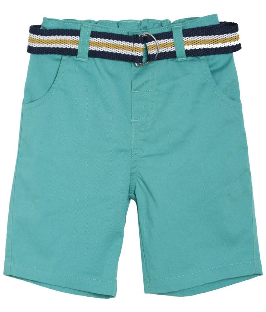     			MINI KLUB Pack of 2 Baby Boy Green Shorts