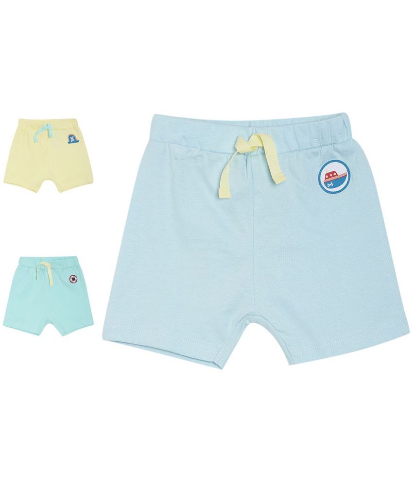     			MINI KLUB Pack of 3 Baby Boy Multicolor Shorts