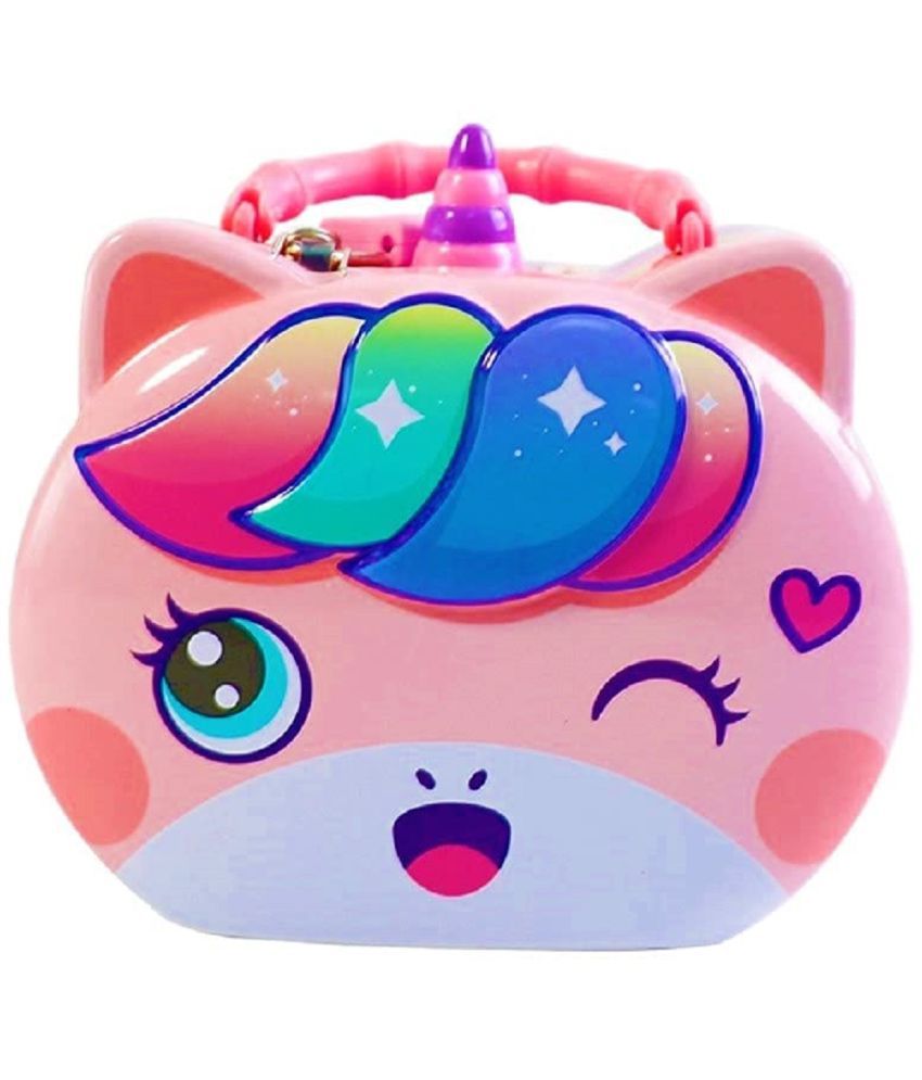 FunBlast Piggy Bank - Unicorn Coin Box for Kids, Money Bank for Kids, Piggy Bank for Kids, Money Box for Kids, Birthday Return Gift (Random Color - 1 Unit