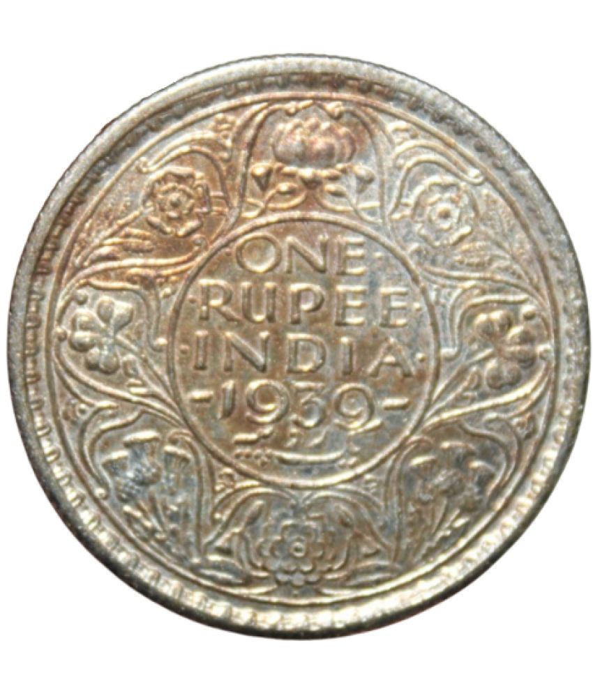     			One Rupee 1939 - Queen Empress Fancy British India Rare Old Coin For Collection