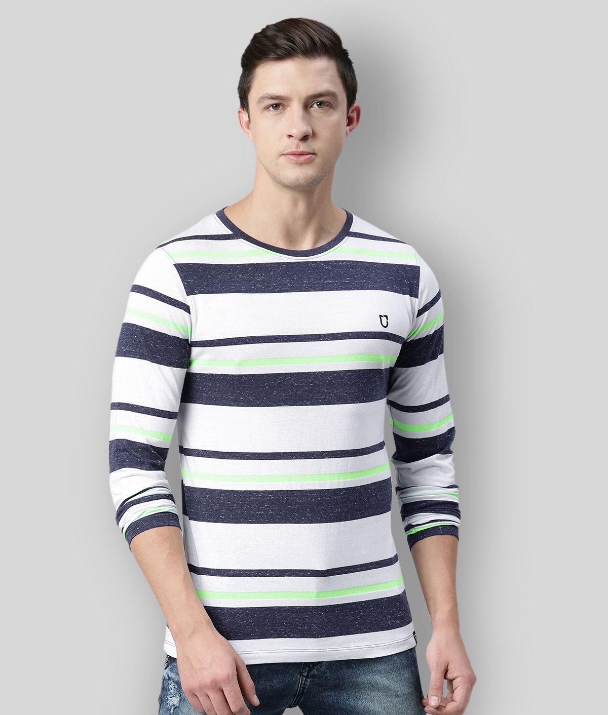     			Urbano Fashion - Multi Cotton Slim Fit Men's T-Shirt ( Pack of 1 )