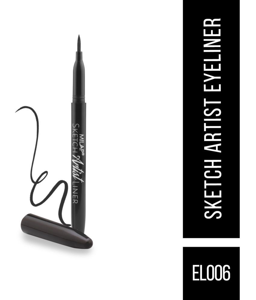Buy MILAP Sketch Artist Eyeliner Pencil Eyeliner Black 1.2 mL Online at