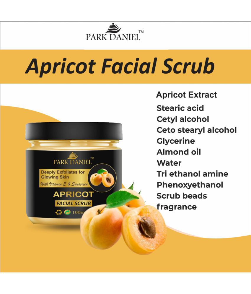     			Park Daniel Apricot Face Scrub Sparking Face  Revitalize & Refine Skin Facial Scrub 100 ml