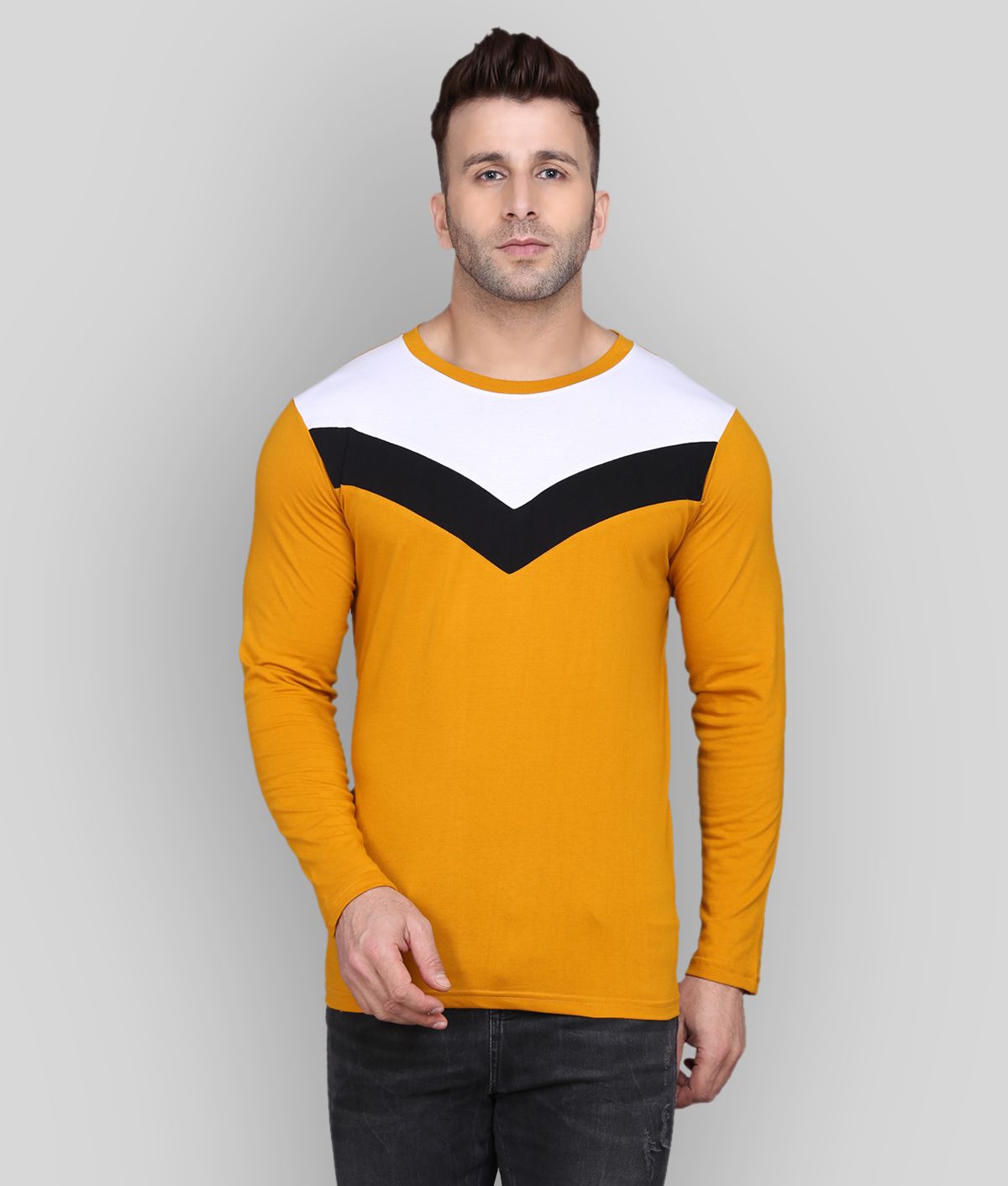     			SIDKRT - Multicolor Cotton Regular Fit Men's T-Shirt ( Pack of 1 )