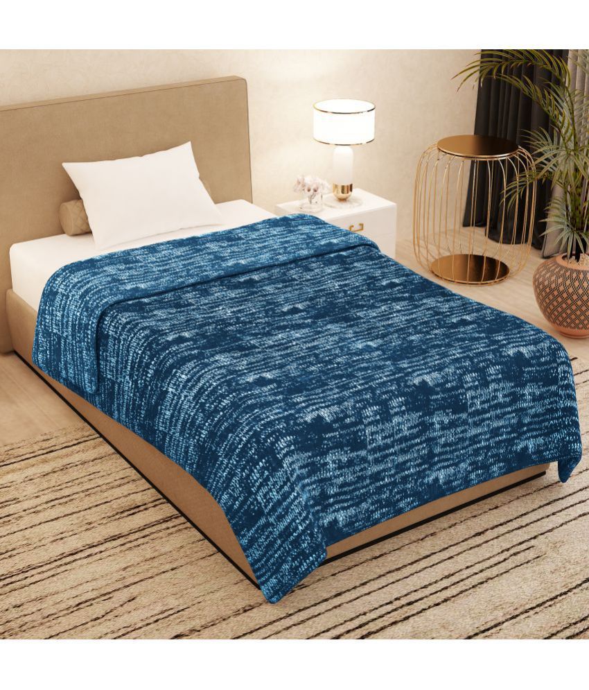 Story@Home - Polyester Blue Winter Blanket