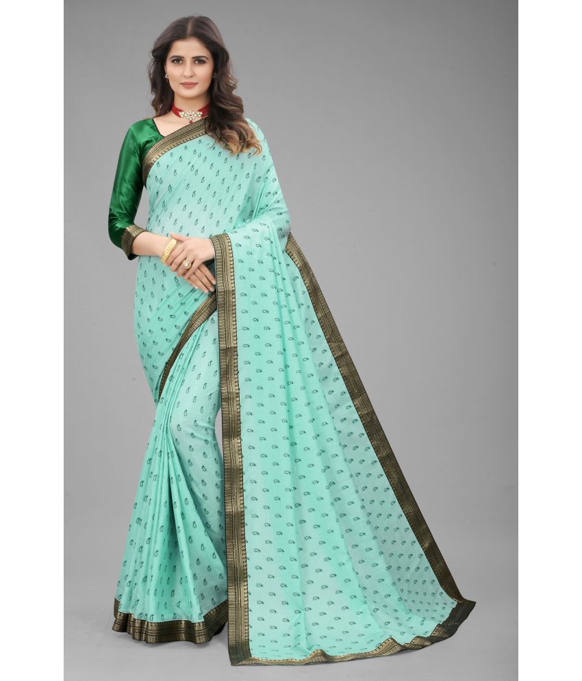 offline selection - Dola Silk Light Green With Blouse Piece ( Single Pack )
