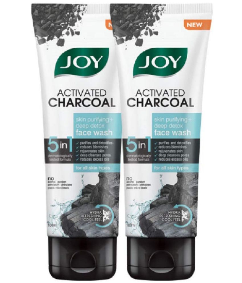     			Joy Activated Charcoal Face Wash ( Pack of 2 X 100ml )