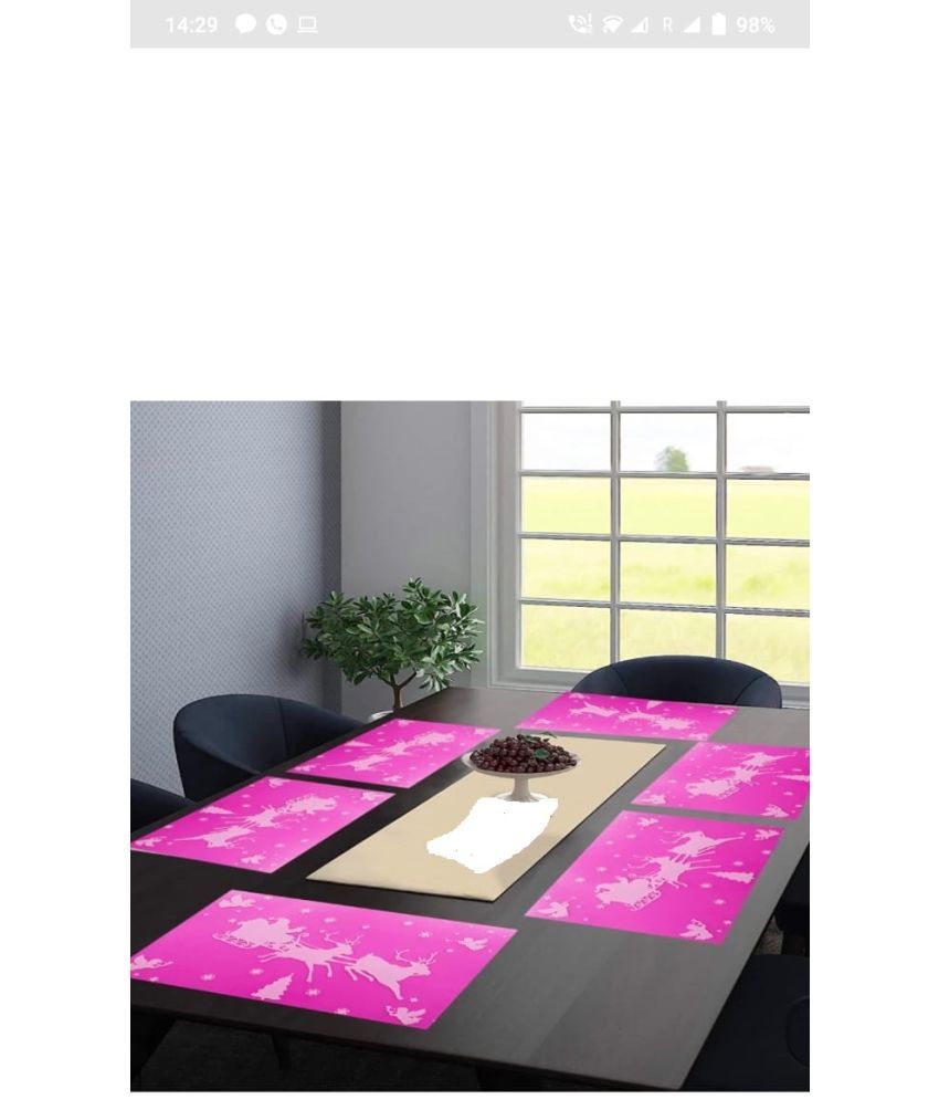     			Revexo Set of 6 PVC Table Mats