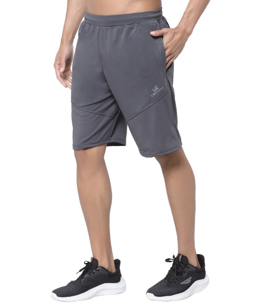     			Uzarus - Polyester Grey Men's Shorts ( Pack of 1 )