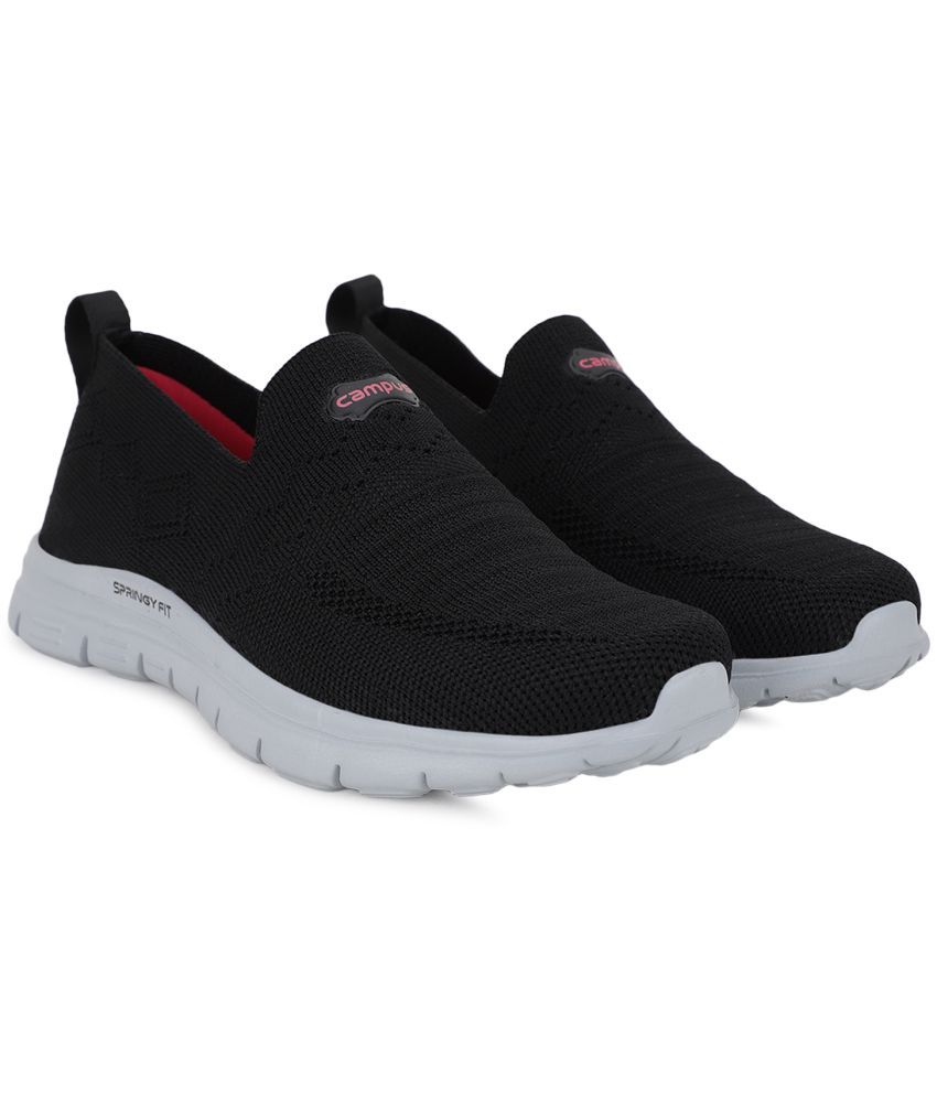     			Campus Black Running Shoes