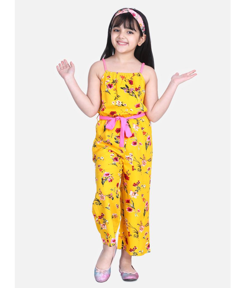     			StyleStone - Yellow Polyester Girls Jumpsuit ( Pack of 1 )