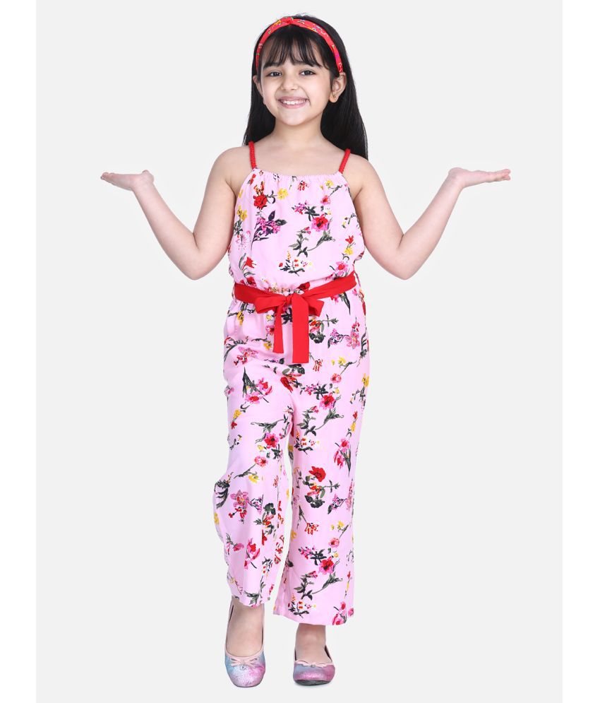     			StyleStone - Pink Polyester Girls Jumpsuit ( Pack of 1 )