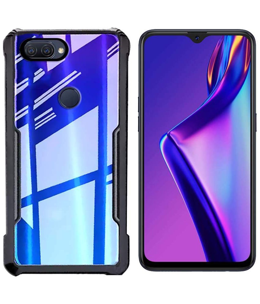     			KOVADO Black Hybrid Covers For Oppo F9 Pro - Shockproof