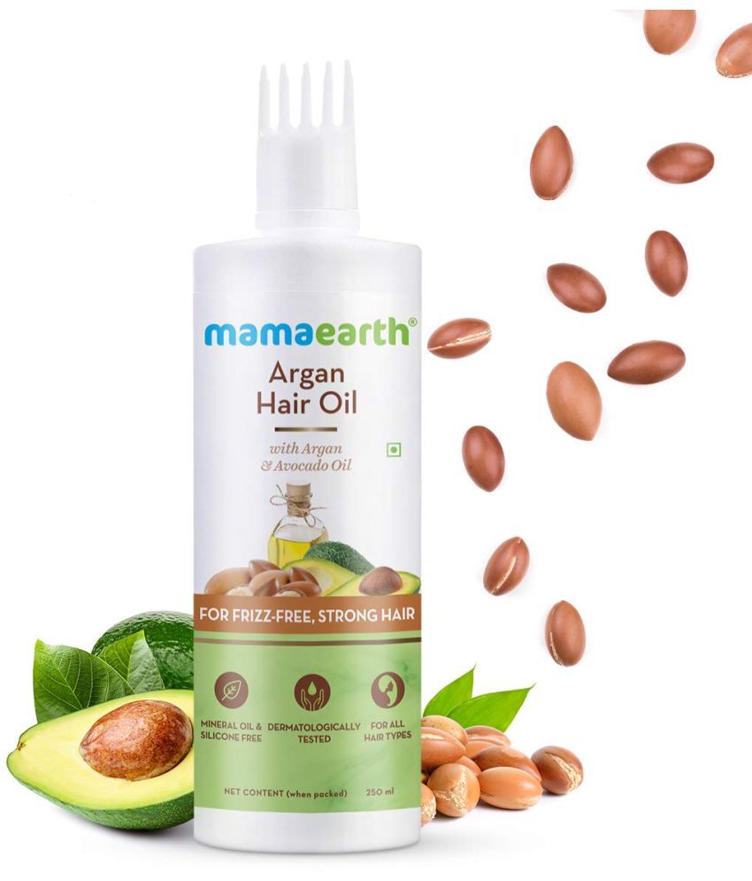     			Mamaearth Argan Hair Oil with Argan Oil & Avocado Oil for Frizz-Free & Stronger Hair - 250 ml