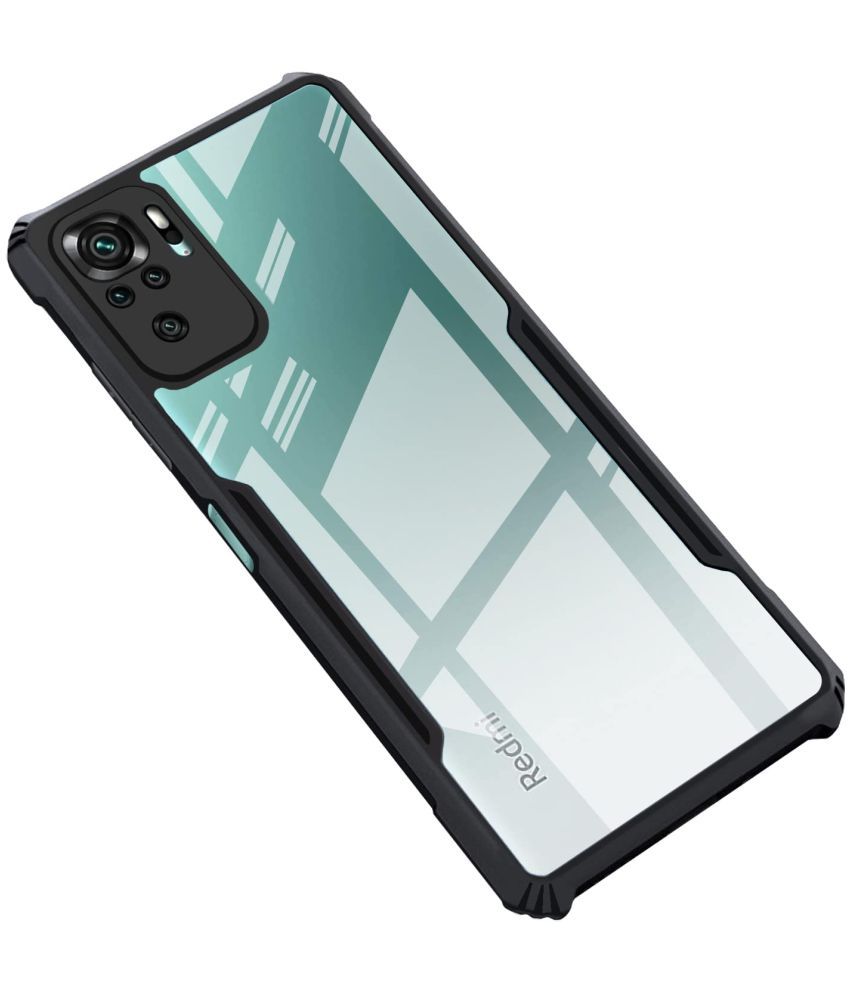     			Megha Star Black Hybrid Covers For Redmi Note 10s - Shockproof