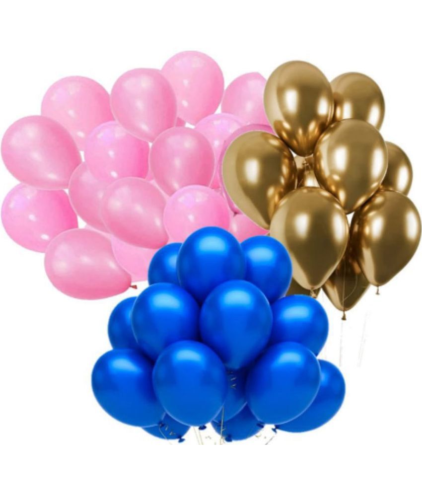     			50 Metallic Balloon (Pink,Gold,Blue)