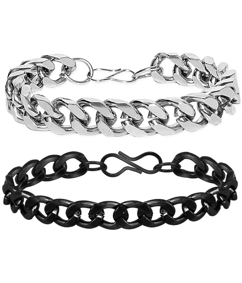     			Mikado Adjustable Chain Style Metal Bracelets For Men's