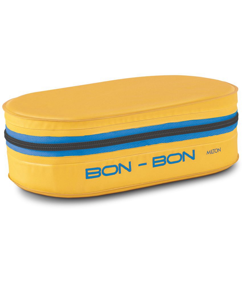     			MILTON New Bon Bon Lunch Box with 2 Leak-Proof containers 280 ml Each Yellow
