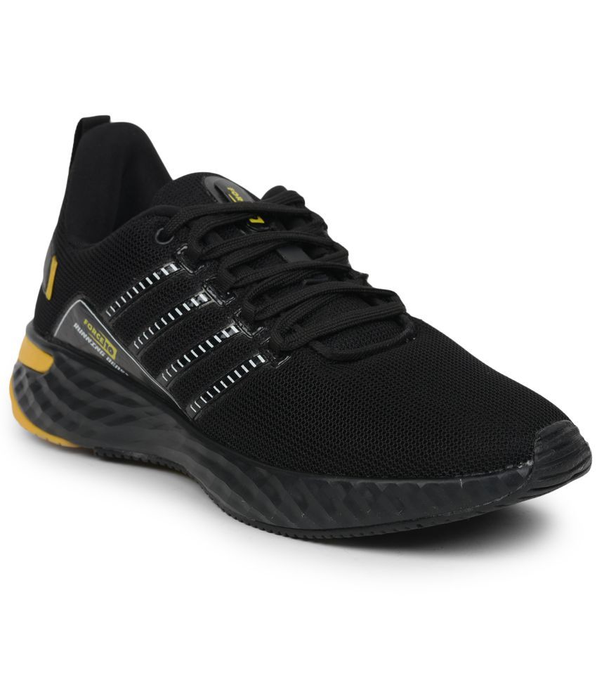     			Liberty ASPER Black Running Shoes