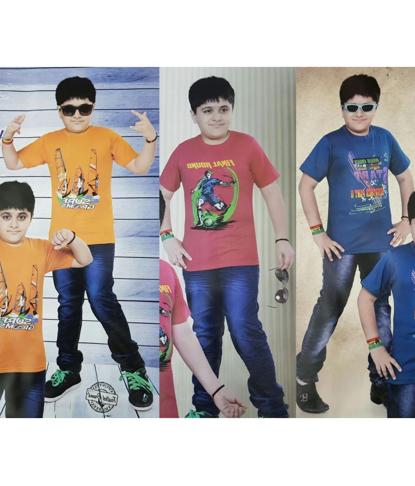     			Arshia Fashions Boys T-Shirt Set Pack of 3