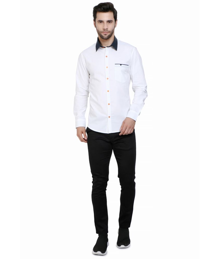 100 percent cotton white shirts
