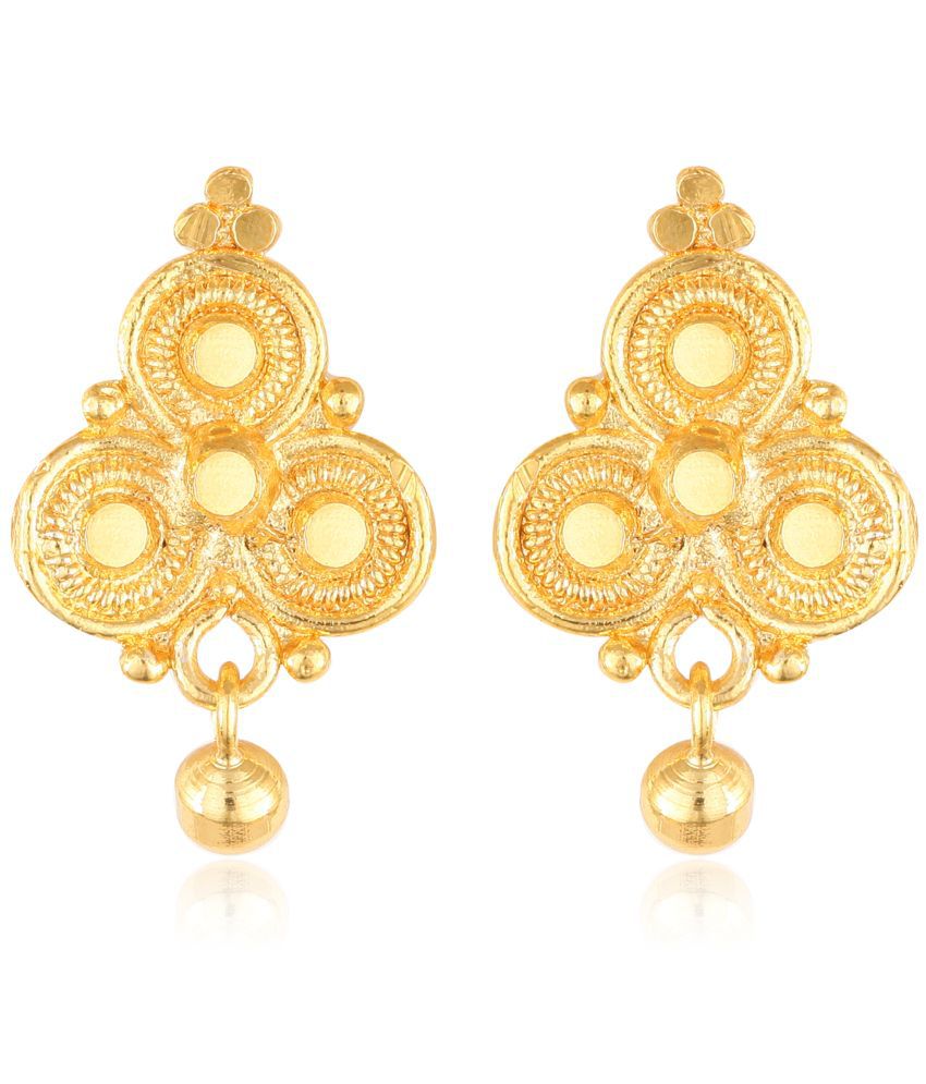     			Vighnaharta Elegant Twinkling Beautiful Gold Plated Screw back alloy Studs Earring for Women and Girls   [VFJ1619ERG ]