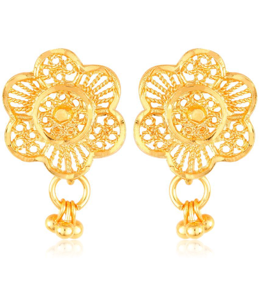     			Vighnaharta Elegant Twinkling Beautiful Gold Plated Screw back Jumbo Studs Earring for Women and Girls   [VFJ1617ERG ]