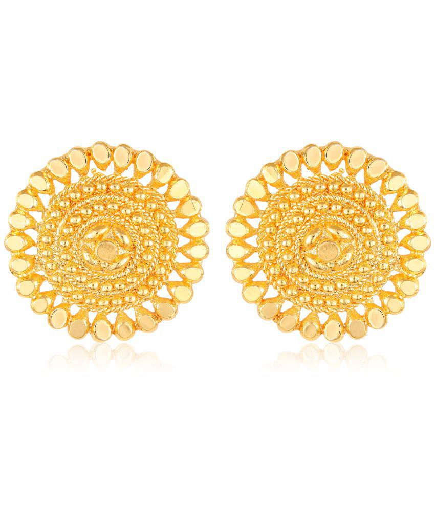     			Vighnaharta Elegant Twinkling Beautiful Gold Plated Screw back Jumbo Studs Earring for Women and Girls   [VFJ1618ERG ]