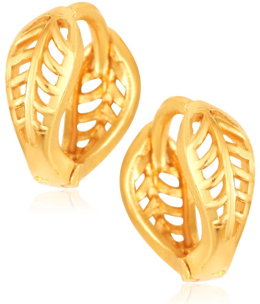     			Vighnaharta - Golden Bali Earrings ( Pack of 1 )