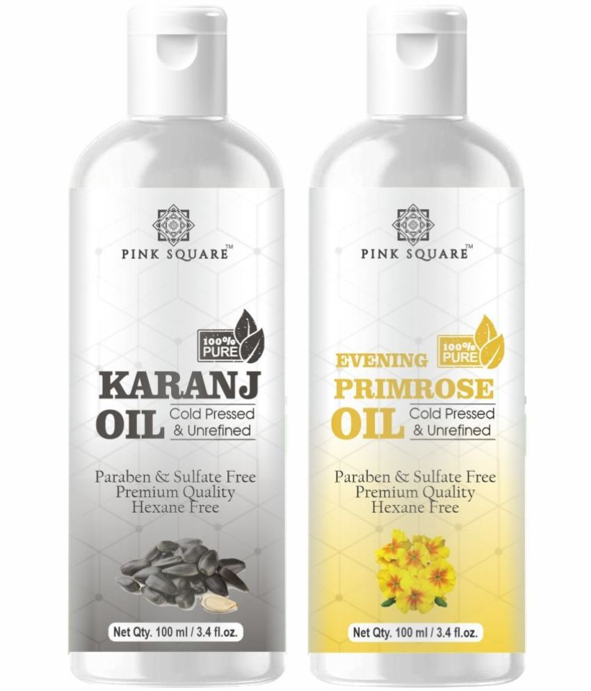     			pink square 100% Cold Pressed Karanj Oil and Evening Primrose Oil 200 mL Pack of 2