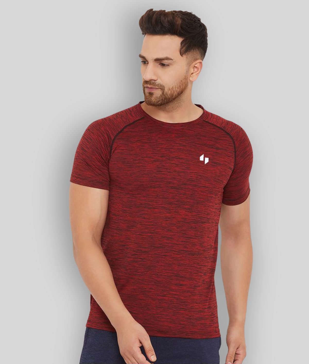    			BISHOP COTTON - Red Polyester Regular Fit Men's T-Shirt ( Pack of 1 )